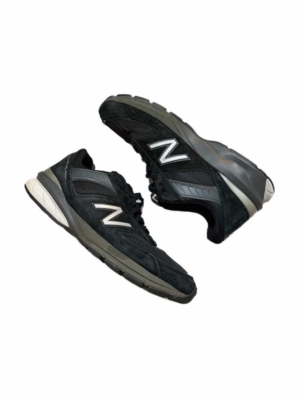 New Balance 990v5 Made in USA Black Running Shoes Size 11